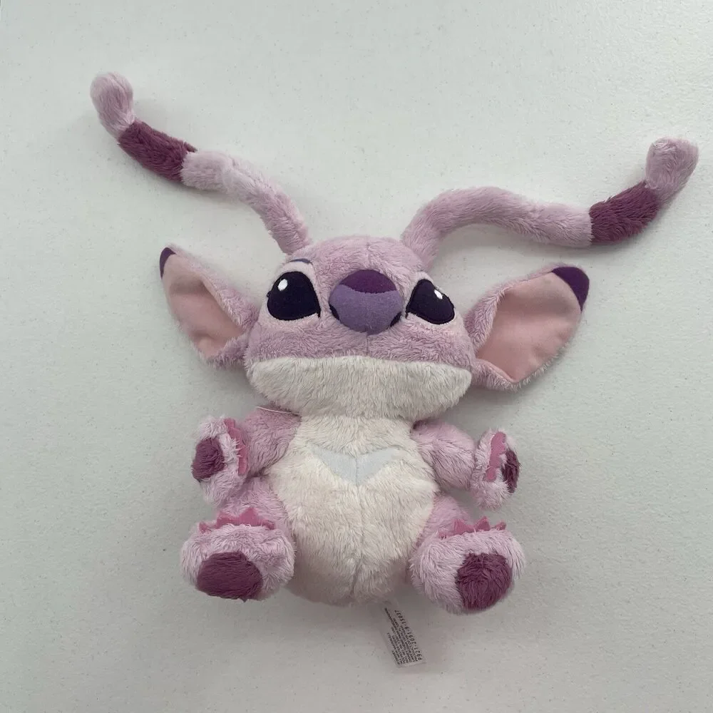 Disney Parks Lilo &‎ Stitch Angel Plush 8in Disneyland Walt Disney World Pink